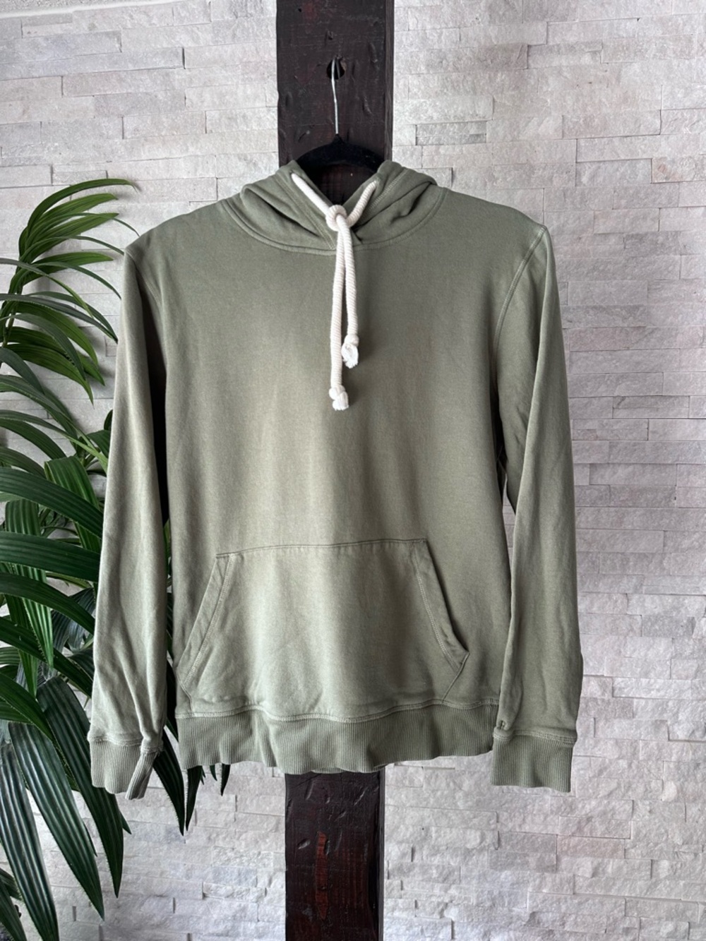 Pact Olive Green Organic Cotton Hoodie Size XS